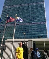 Mark Meyrick at the United Nations in New York