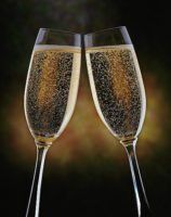 A champagne cheers by Bill Masson