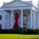 Red Ribbon on the White House by Ted Eytan via Flikr