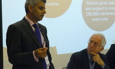 Rt Hon Sadiq Khan MP and Roger Graef at Has Labour lost the plot on crime by Policy Exchange via Flickr