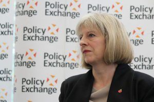 Rt Hon Theresa May MP, Home Secretary, at The Pioneers Police and Crime Commissioners one year on by Policy Exchange via Flickr