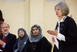 Thersa May visits Al Madina Mosque by UK Home Office via Flikr