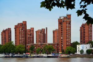 World's End Estate across Thames by George Rex via Flickr