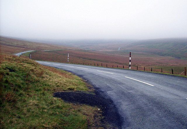 LONELY MISTY ROAD By summonedbyfells Via Flickr