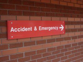 Accident and Emergency Sign by Lydia via Flikr