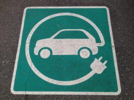 Electric Car Charging Pavement Marking by Paul Krueger via Flickr