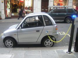 electric car charging point by Frank Hebbert via flickr