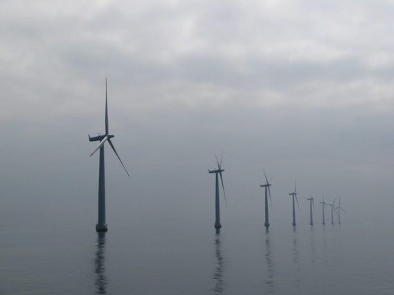 Protest At Westminster In Support Of Wind Power