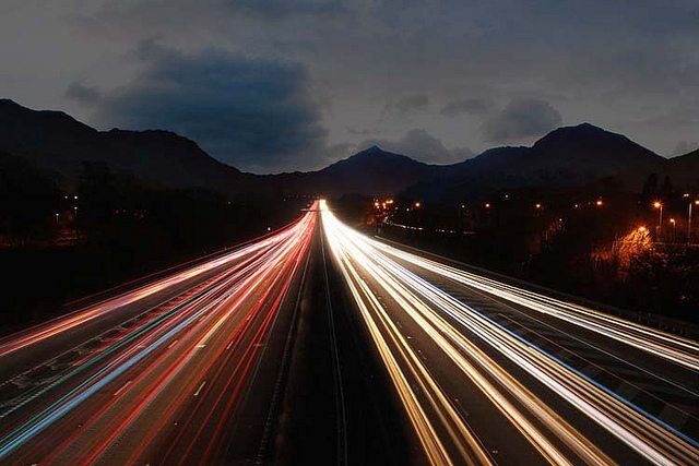 Traffic Trails By Barry Davis Via Flickr