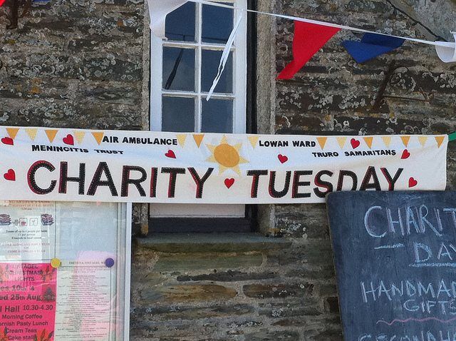 Charity Tuesday banner, Tintagel by Howard Lake via flickr