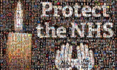 Photo mosaic for the NHS vigil by trades union congress via flickr