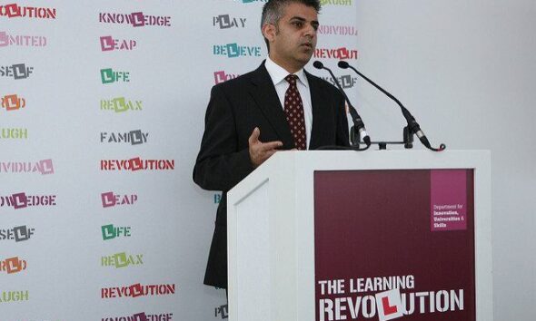 Sadiq Khan speaking by DIUS corporate via flickr