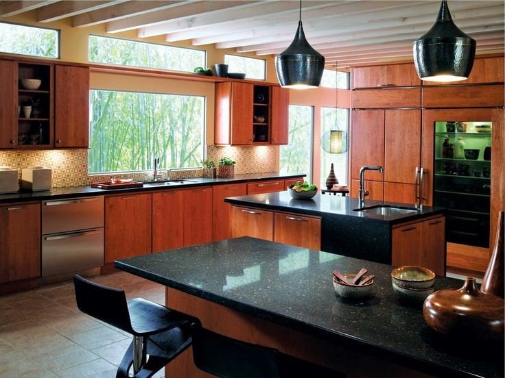 kitchen decor with sustainable material