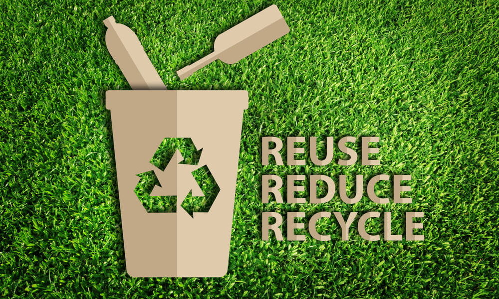 reuse reduce recycle plastic bottles etc
