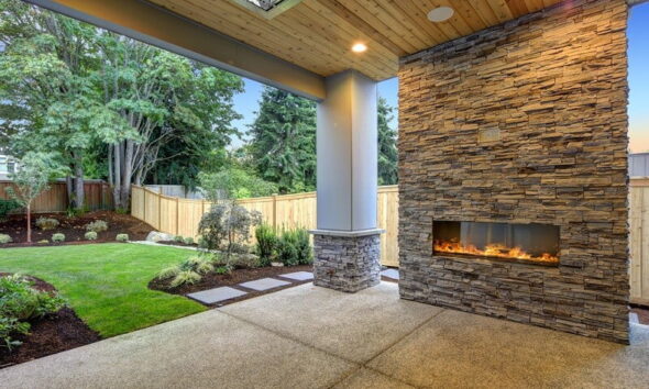 backyard living space