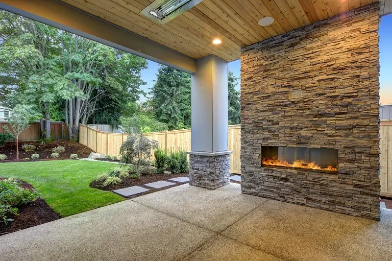 backyard living space