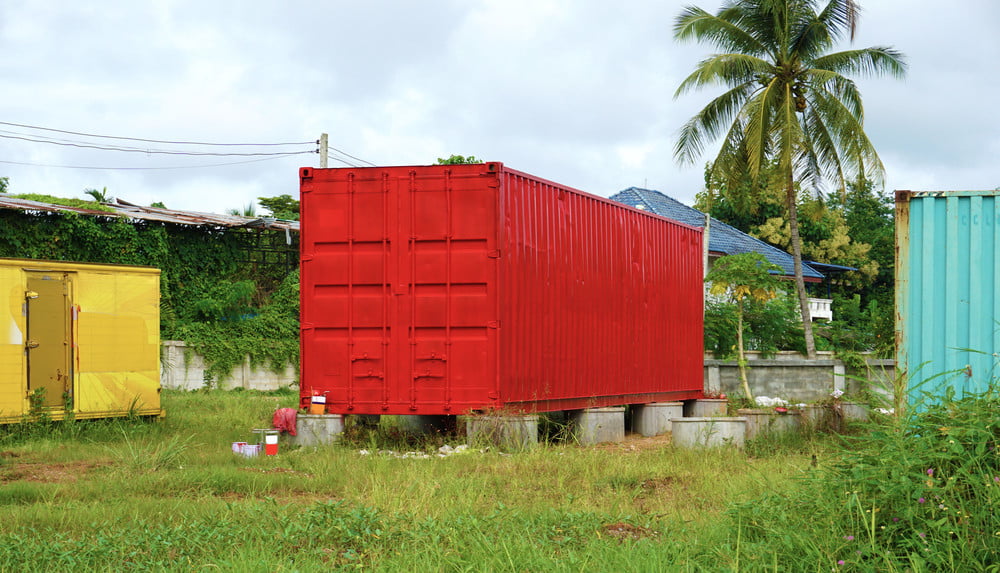 residential shipping container construction