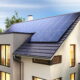 setting up solar energy panels at home