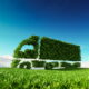 Eco,Friendly,Transportation,Concept.,3d,Rendering,Of,Green,Green,Truck