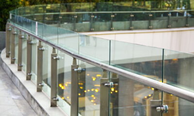 glass railings in eco-friendly buildings