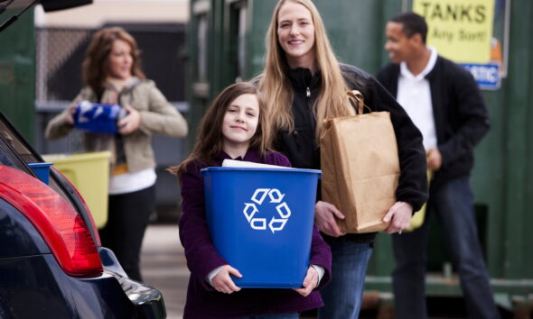teach kids to recycle