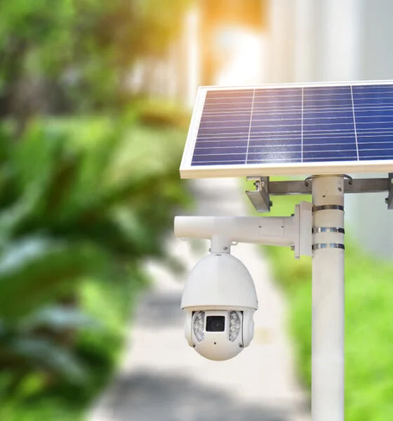 solar security camera system