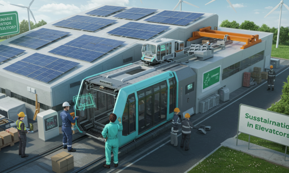 lower carbon footprint with elevators