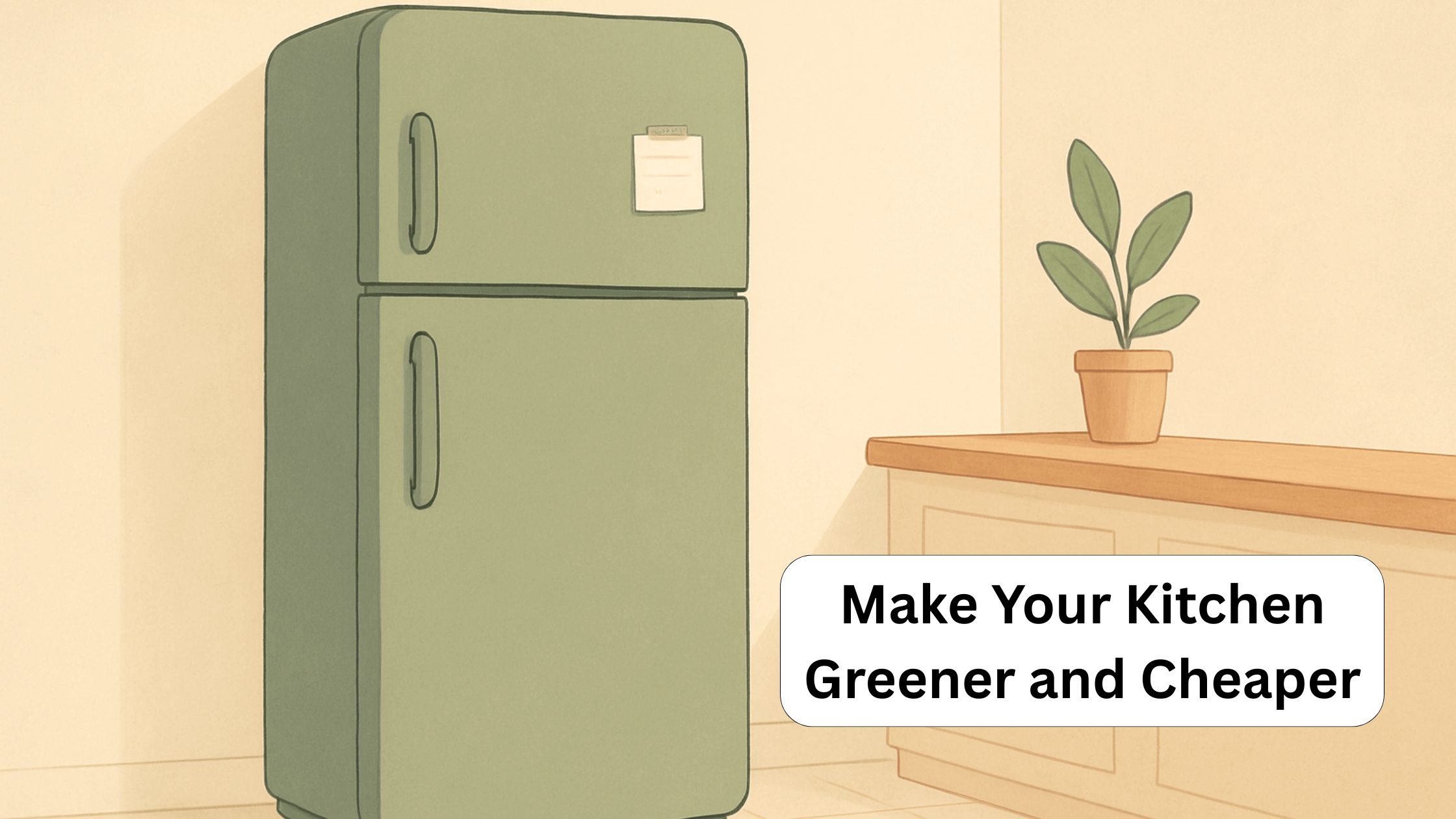 make your kitchen greener-cheaper