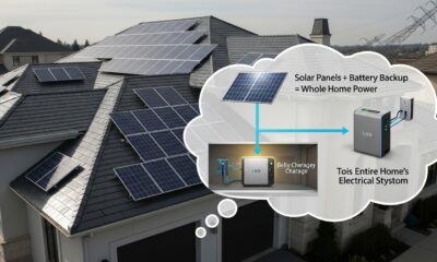 solar panels and backups