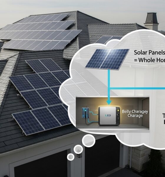 solar panels and backups