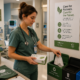 eco-friendly healthcare worker