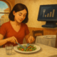 Eating Out Abroad? ePOS Systems Are Quietly Cutting Food Waste -- AI-generated illustration