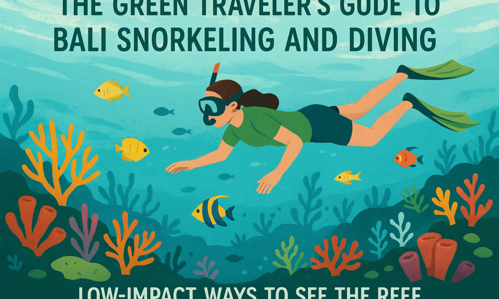 The Green Traveler's Guide to Bali Snorkeling and Diving - Low-Impact Ways to See the Reef -- AI-generated illustration
