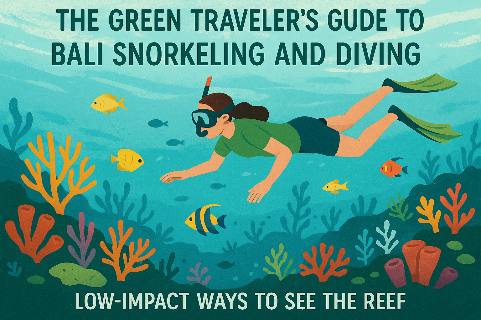 The Green Traveler's Guide to Bali Snorkeling and Diving - Low-Impact Ways to See the Reef -- AI-generated illustration
