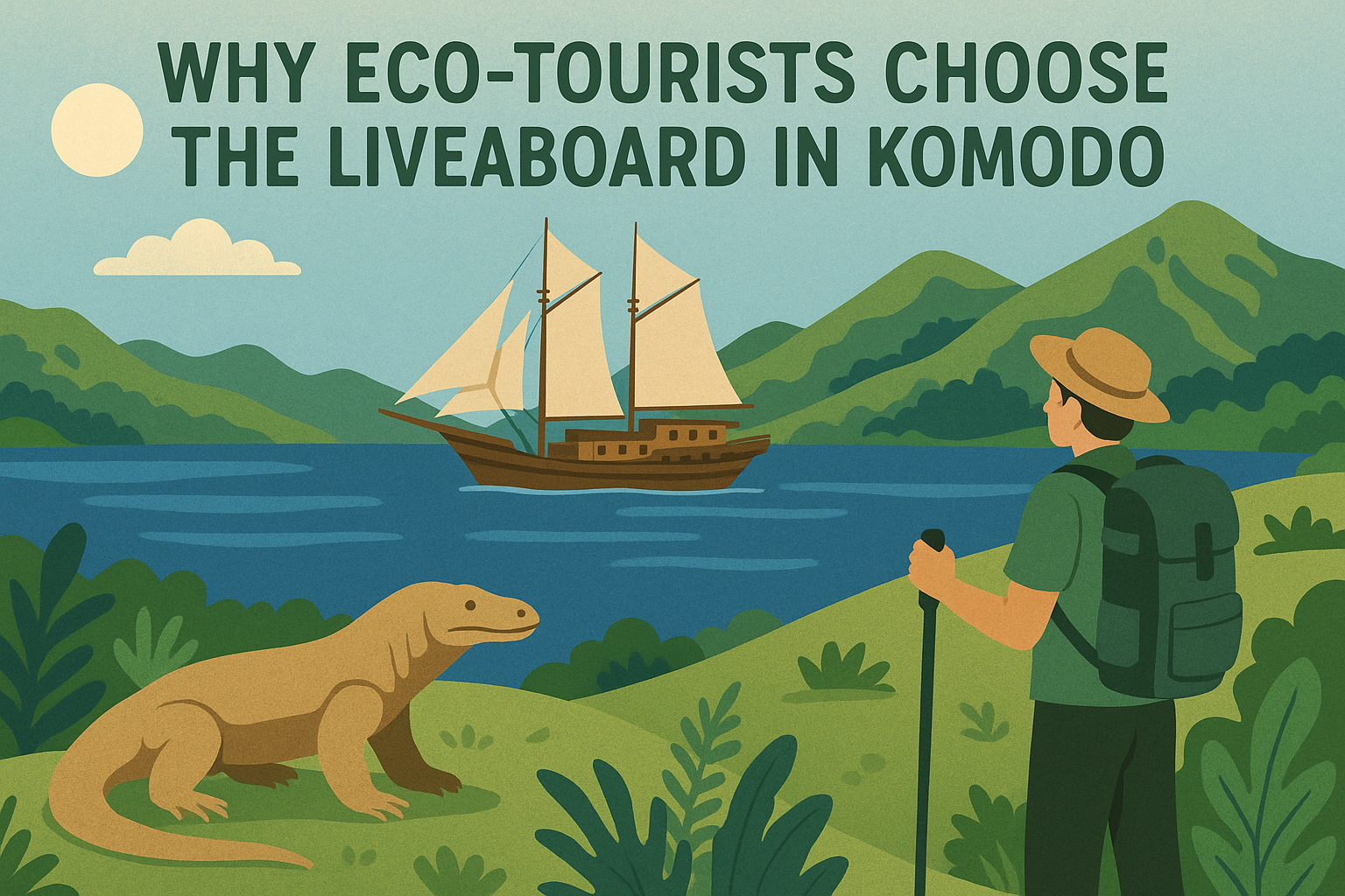 Why Eco-Tourists Choose the Liveaboard in Komodo -- AI-generated illustration