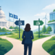 What Separates a Career Shaping Environmental Policy From One Shaping Corporate Sustainability -- AI-generated illustration
