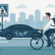 Sustainable Commuting in Loveland: Balancing a Lower Carbon Footprint With Road Safety -- AI-generated illustration